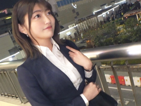 【スーツOLとナンパSEX】 パンスト美脚に興奮MAX！ 綺麗なお姉さんとオフィスで激しくハメまくり♡