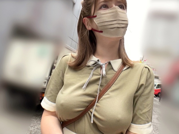 【素人】パイスラがヤバすぎるGカップ巨乳！肉棒をフェラチオでご奉仕してベロチュー＆騎乗位腰振り♡