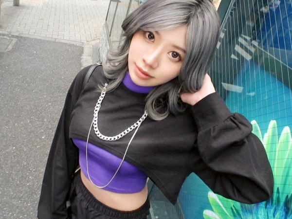 ＜素人＞アッシュ髪でスレンダー美乳のGAL系美少女♫電マ責めで快楽覚醒♡毛無まんこに生ハメ鬼突き絶叫アクメで逝き乱れ♪
