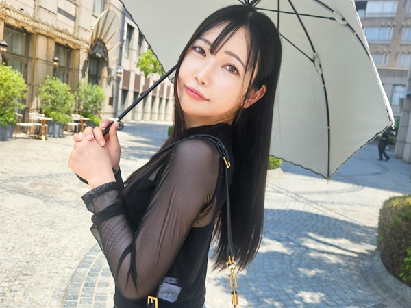 【黒髪巨乳美女のストレス解消法】『今日は思いっきり…』素人美女がエッチでストレス発散！チンポをじゅぽじゅぽフェラして、正常位で激しく突かれて感じまくる濃厚セックス♡